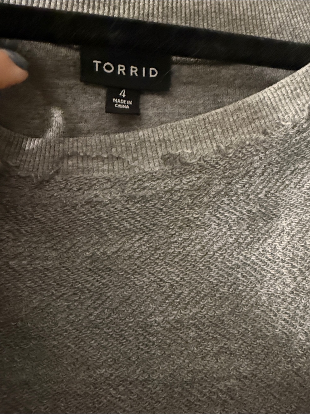 Torrid Reverse Tunic Sweatshirt - Picture 3 of 4